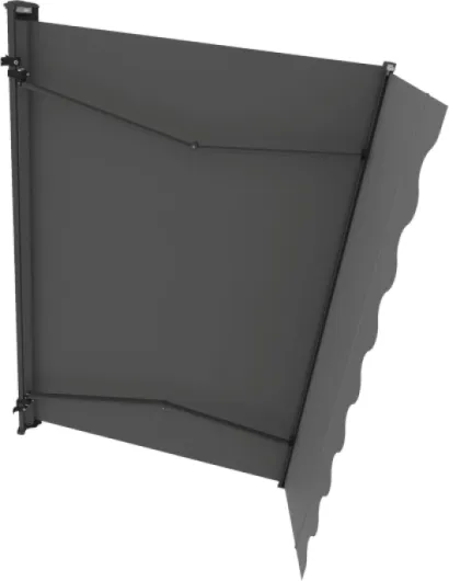 Canopée Store Banne Motorisé Semi Coffre Gris Sombra 5 x 3.5m – Aluminium et Polyester 280 g/m² pour Terrasse, Balcon et Jardin Gris 5 x 3.5m