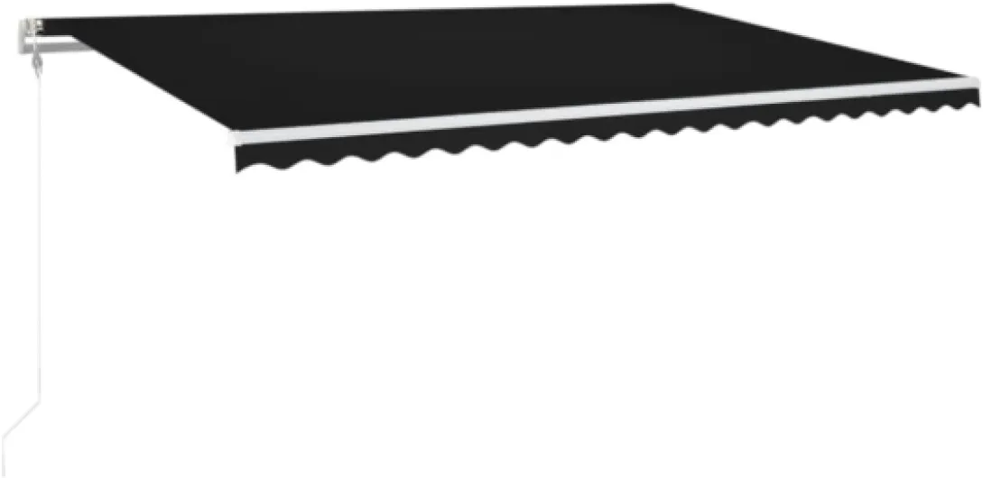 Store Banne Motorisé 5x3,5 Store banne Electrique avec Télécommande Auvent Rétractable à Bras Repliable pour Balcons Terrasse et Jardin-Anthracite-500 x 350 cm