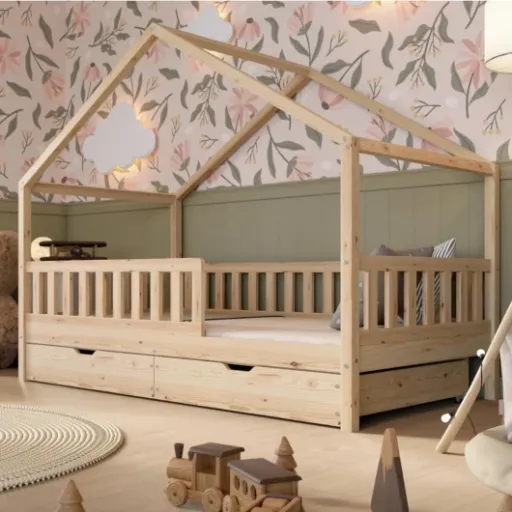 Test Crazy Pine Lit Cabane 190x90 : un lit enfant solide, pratique et plutôt bien pensé