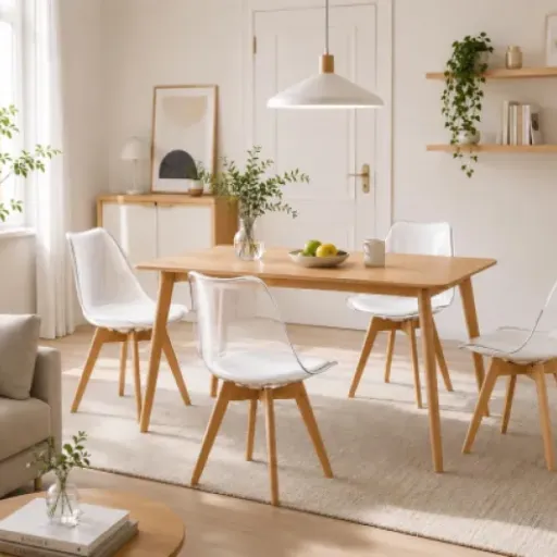Test EGGREE Lot de 4 Chaises Scandinaves transparentes : look moderne à prix raisonnable, mais avec quelques concessions