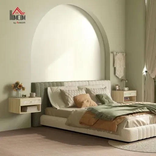 Test HOMCOM Lot de 2 Tables de Chevet murales : jolies, pratiques, mais pas sans défauts