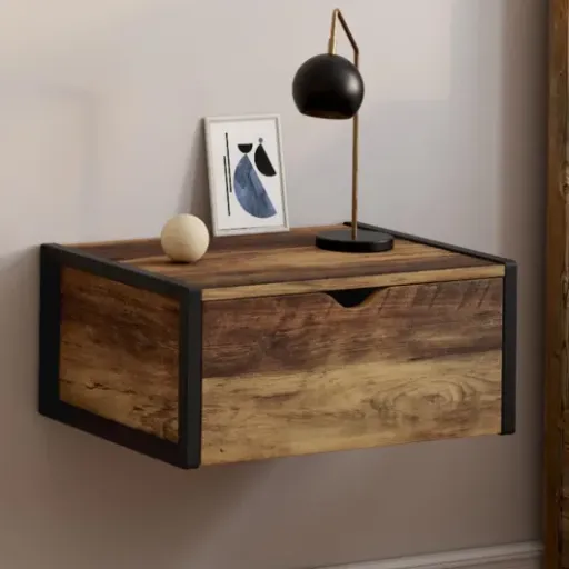 Test IDMarket Hawkins : des tables de chevet murales industrielles qui font le job sans miracles