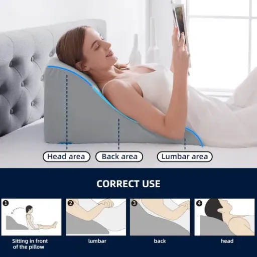 Test NOFFA Coussin de Lecture (large 56 cm) : le gros wedge qui change la vie sur le lit… mais pas parfait