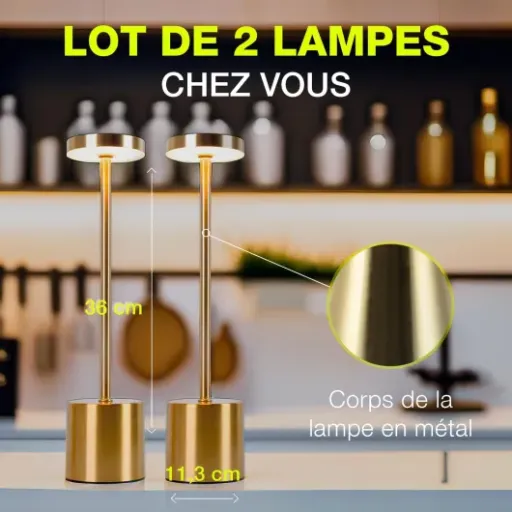 Test CATAVANA – Lot de 2 lampes de table sans fil : jolies, pratiques, mais pas sans défauts
