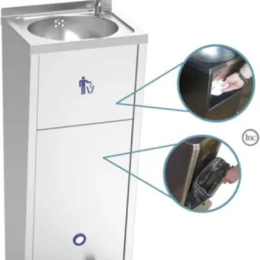 Test Lave-Mains INOX sur Pied Lioninox : le lavabo compact qui fait le job en cuisine pro
