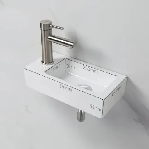 Test Ibergrif M41102-L : le petit lave-mains mural qui sauve les WC minuscules