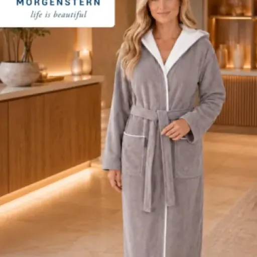 Test Morgenstern Leonie : un peignoir en coton qui fait bien le job après la douche