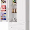 Test Bealife Buffet de Cuisine Blanc : petit meuble de rangement qui fait le job dans une petite cuisine