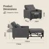 Test Xbro Fauteuil Chauffeuse 3 en 1 : le petit fauteuil-lit qui dépanne bien dans un studio