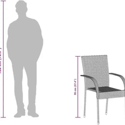 Test Chaises empilables d'extérieur Lumanois (lot de 6) : des chaises qui font le job sans prendre toute la place