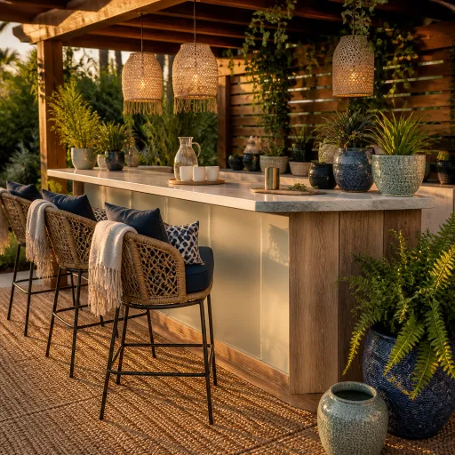 Comment choisir un bar lumineux extérieur élégant pour sublimer le jardin