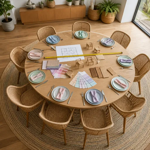 Bien choisir les dimensions d’une table ronde pour 8 personnes dans la salle à manger