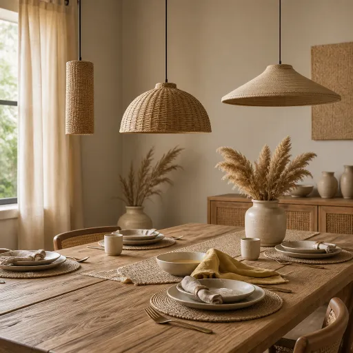 Suspension au-dessus de la table : hauteur, diamètre et type de lumière pour ne pas se tromper